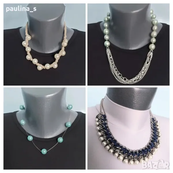 Колиета тип чокър от разноцветни перли / колие, чокър, перли , снимка 1