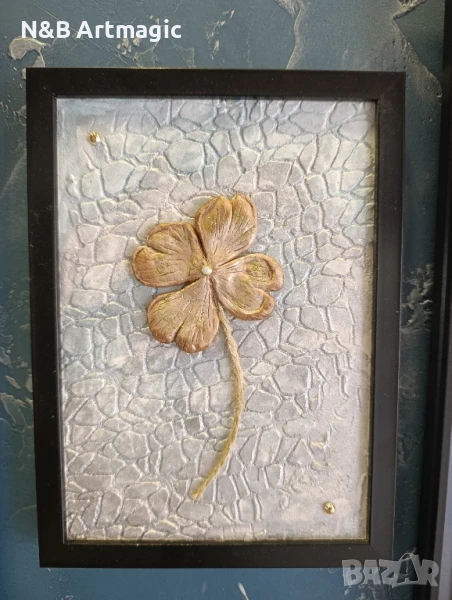  скулптурно рисуване четирилистна детелина , снимка 1