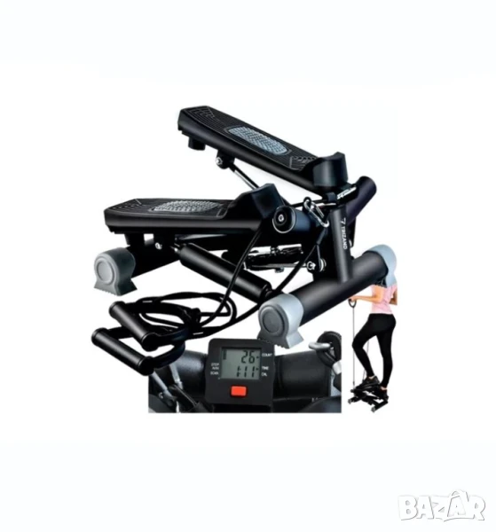 Мини степер / Туист степер за отслабване / Домашен степер с ластици, снимка 1