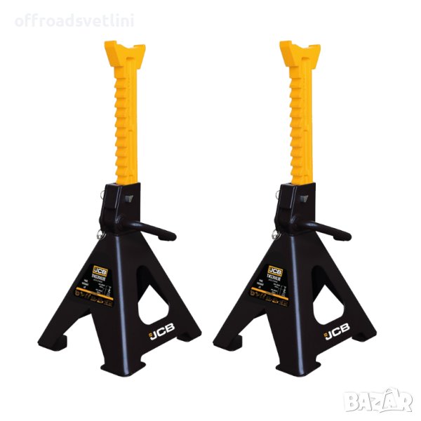 JCB Стойки за автомобил JCB с гребен и защита 6 тона 408-600 мм , снимка 1