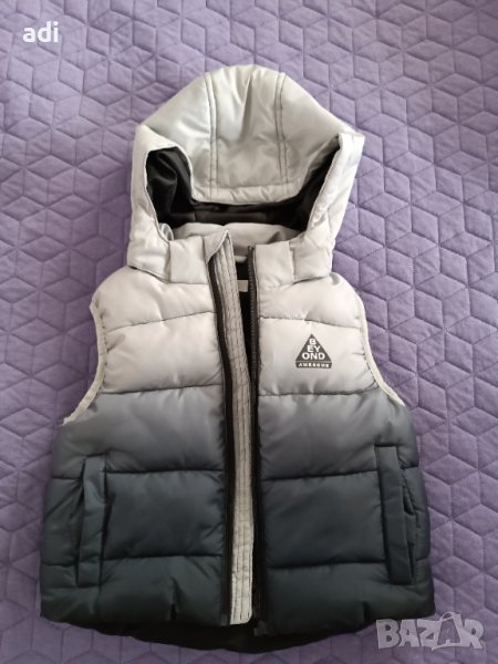 Ватиран елек с качулка, снимка 1