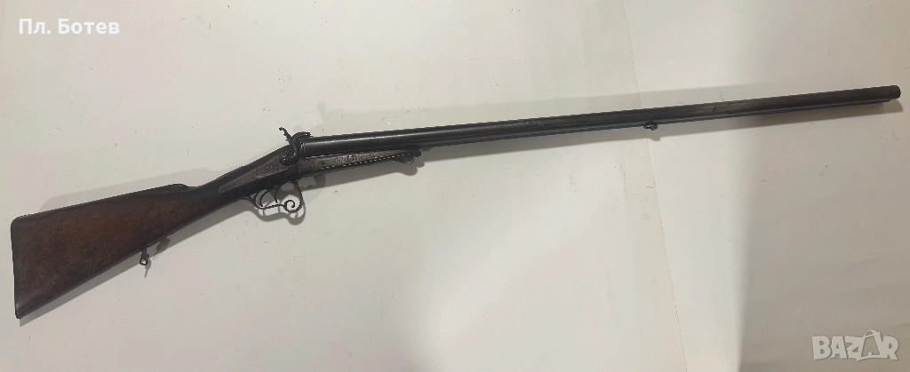 Стара двуцевна пушка, снимка 1