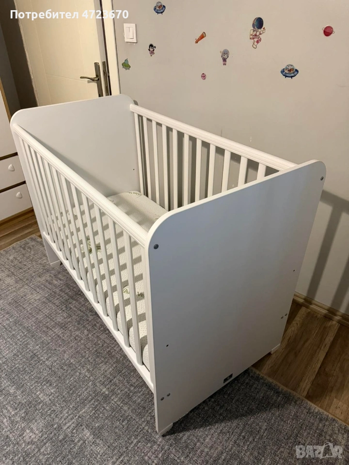 бебешка кошара и матрак , снимка 1