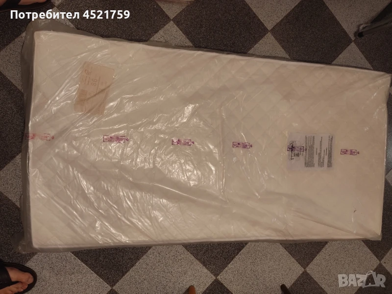 Матрак детско легло 140см/70см/10см, снимка 1