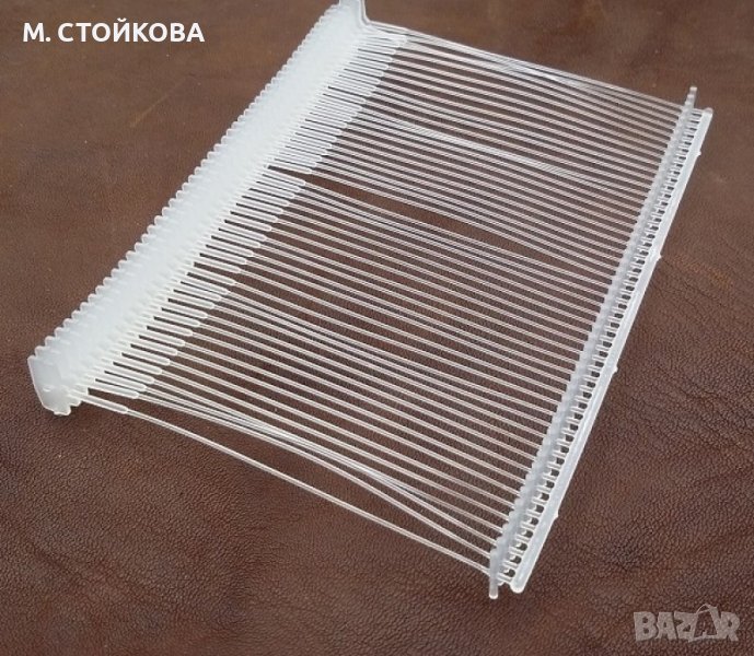 Пластмасови стрелички за поставяне на картонени етикети - 5 000 бр. в една кутия - 50 мм., снимка 1