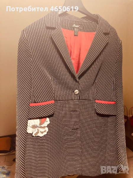 Жакет с апликация в комбинация с шимизета на Вadoo , снимка 1