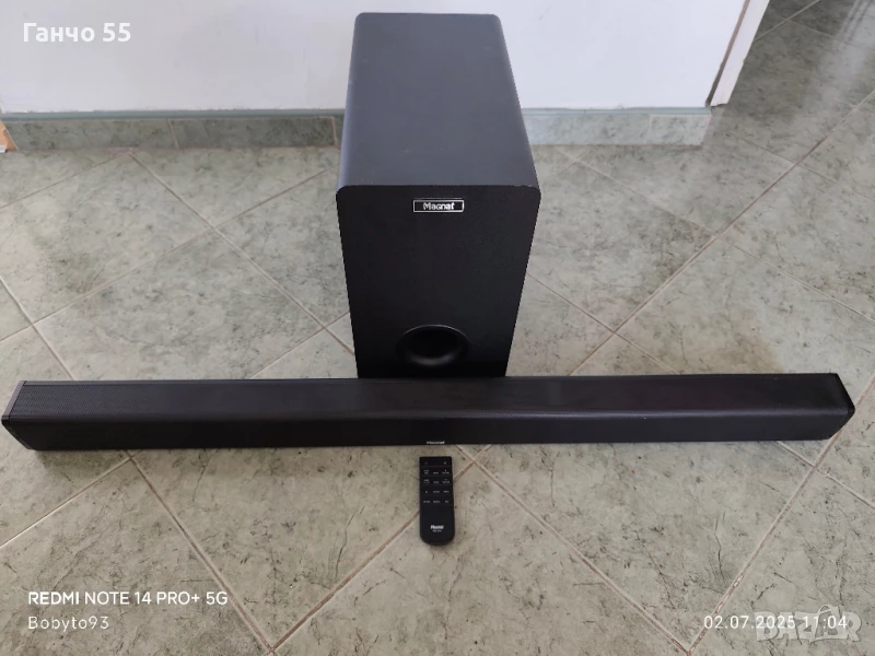 Magnat sbw 250 саундбар с бас каса., снимка 1