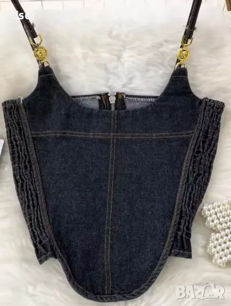 Дънков потник Versace , снимка 1