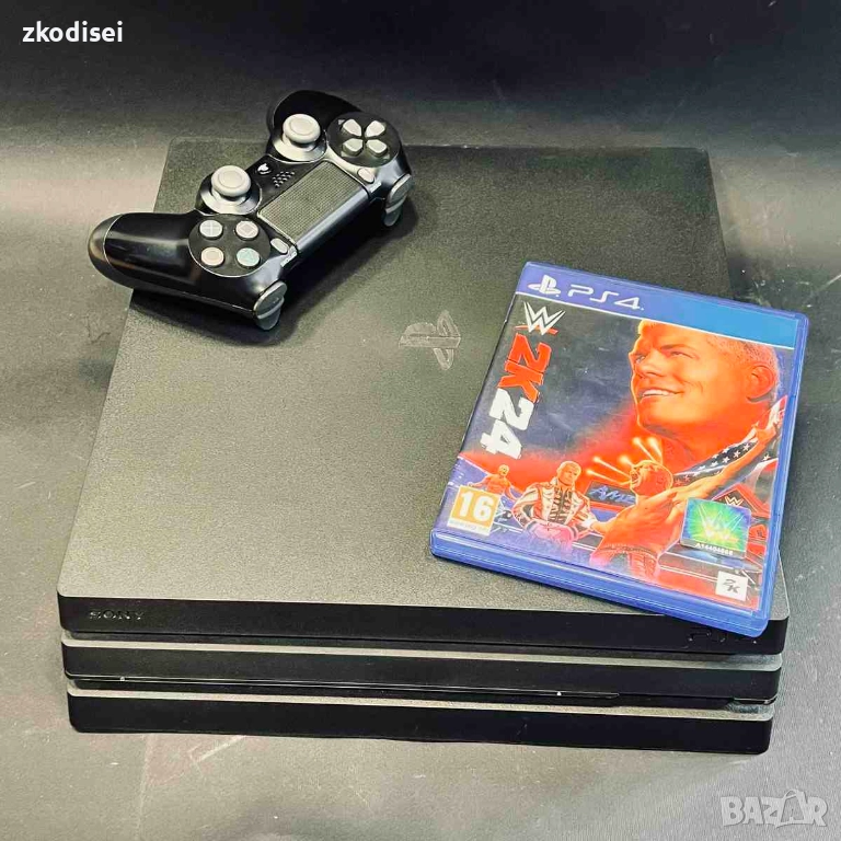 Конзола SONY - PS4 PRO с 1бр. джойстик и 1бр. игра, снимка 1