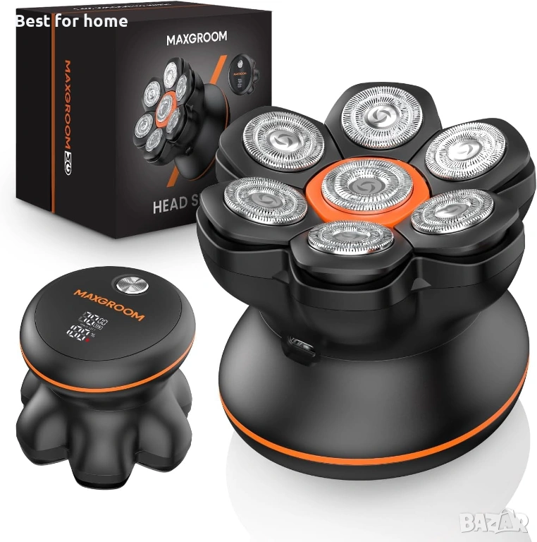 Maxgroom Самобръсначка за глава за плешиви мъже, 7D ,водоустойчива , снимка 1