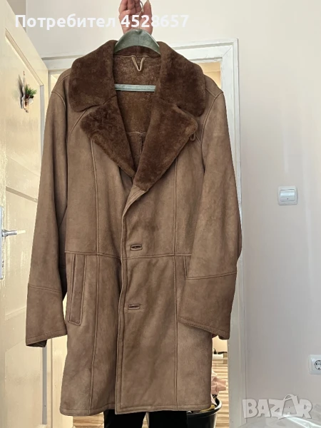 Мъжки кафяв кожух, снимка 1