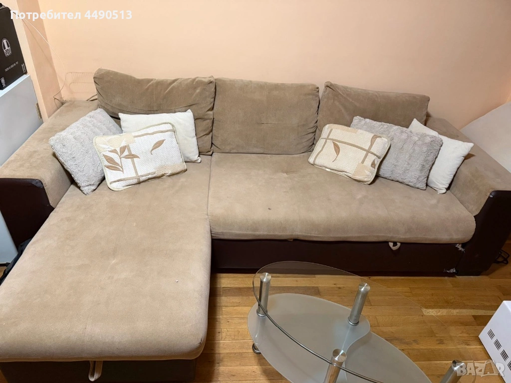 Ъглов диван - разтегателен, снимка 1