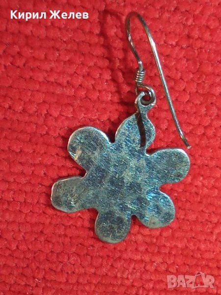 СТАРА СРЕБЪРНА АРТ ОБЕЦА КОВАНО ОКСИДИРАНО СРЕБРО МАЙСТОРСКА РАБОТА 25899, снимка 1