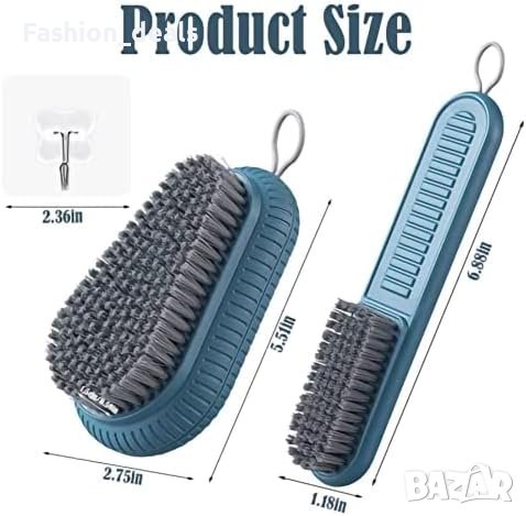 Нови 2 броя четки за почистване нокти на ръцете/Твърди влакна Подарък Поддръжка, снимка 1