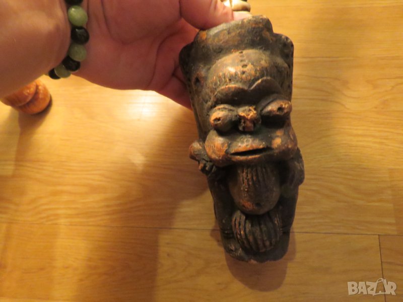 Доста стара антична Лула, използвана от вождовете при церемонии колекционерска лула колекция, снимка 1