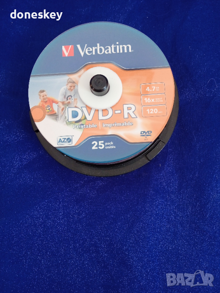 21 бр. Verbatim DVD-R - 16x, 4.7 GB, 120 min , снимка 1
