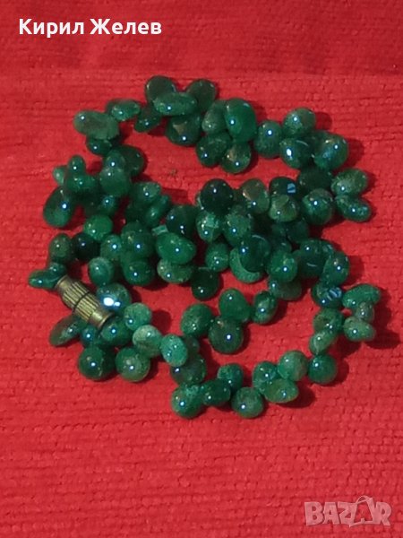 СКЪПОЦЕННА ОГЪРЛИЦА НАТУРАЛЕН ПЕРИДОТ РЕТРО БИЖУ 22796, снимка 1