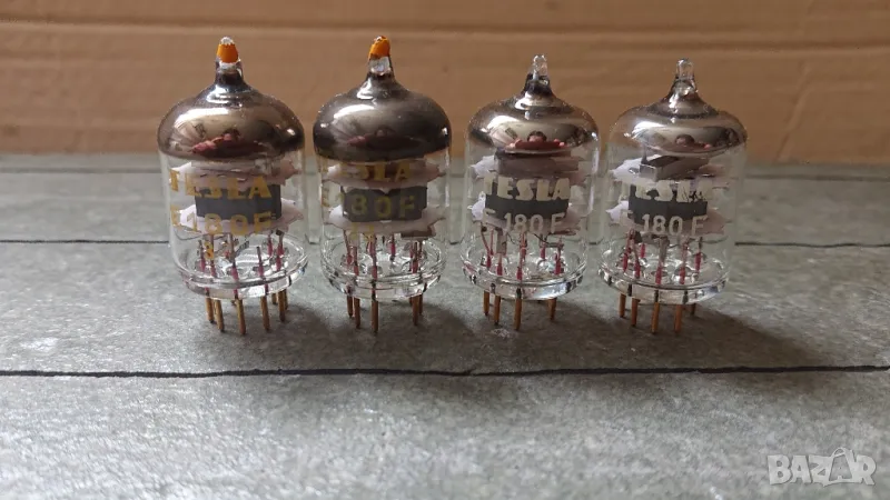 Нови радиолампи TESLA gold pin E180F.  , снимка 1