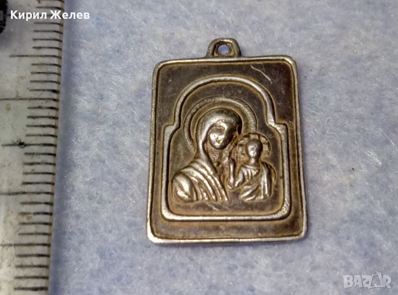 СТАРА ПРАВОСЛАВНА СРЕБЪРНА ИКОНКА Прсв. БОГОРОДИЦА с МЛАДЕНЕЦА ИИСУС ИКОНА СРЕБРО ВИСОКА ПРОБА 50196, снимка 1