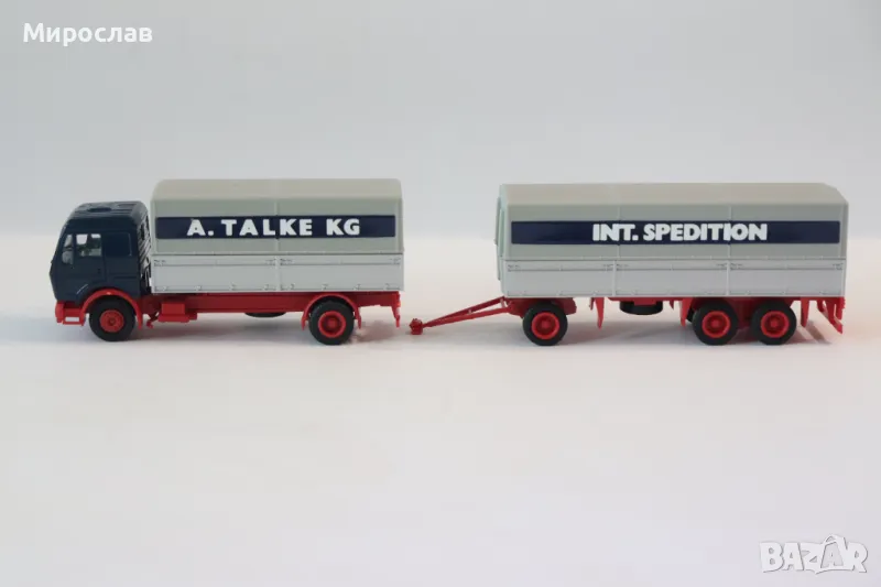 HERPA H0 1/87 MERCEDES BENZ КАМИОН ТИР МОДЕЛ, снимка 1