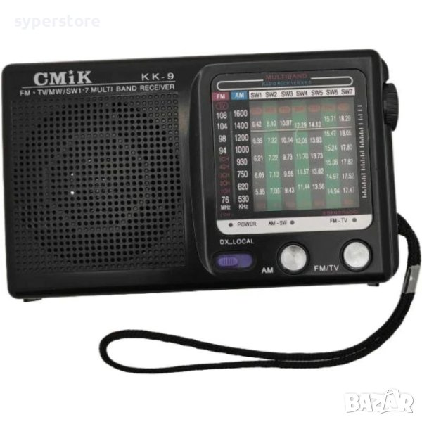 Радио, транзистор преносим Kalade kk-9 SS000198 FM/TV , 9 станции, малък, снимка 1