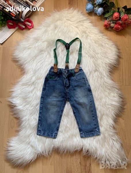 Дънки с тиранти, снимка 1