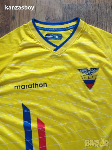 Ecuador Vintage Marathon Sports F.E.F Athletic Size L - ретро футболна тениска Л  , снимка 1