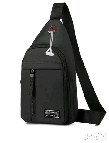 Мъжка чанта за рамо черна , снимка 1
