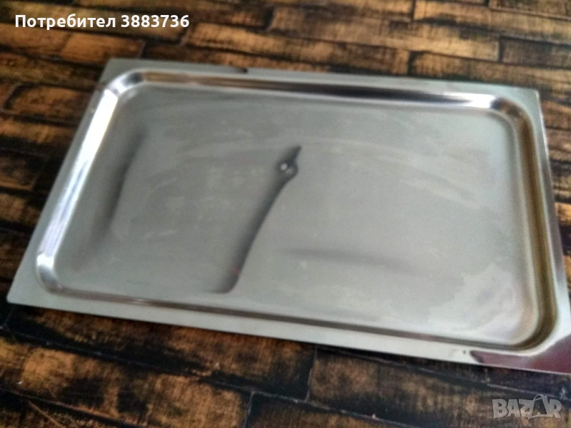 Голям поднос,никелиран, снимка 1