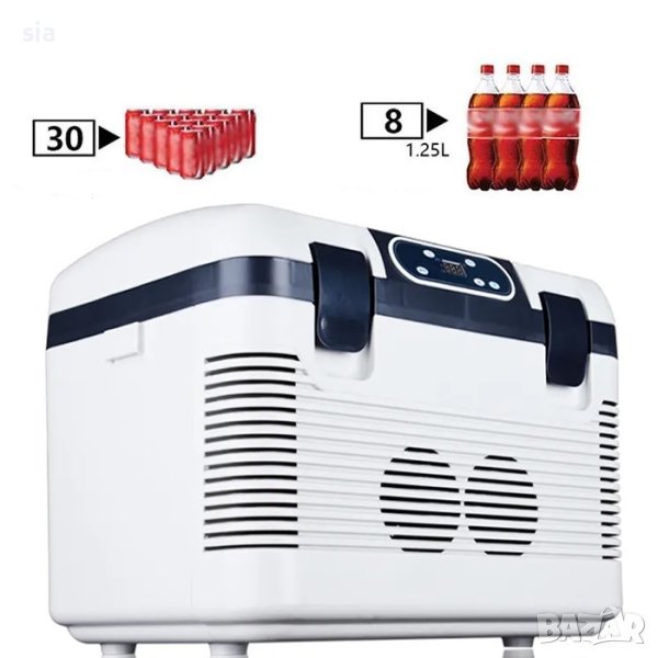 Хладилна кутия за кола или дом, 19Л, 12V/24V/220V, снимка 1
