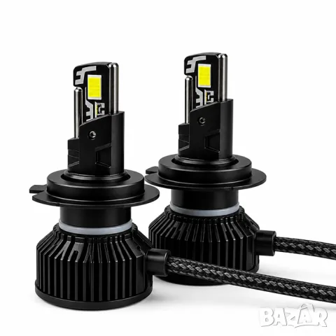 LED крушки Paolo T55 H4 130W 12V 24V, снимка 2 - Аксесоари и консумативи - 55864642