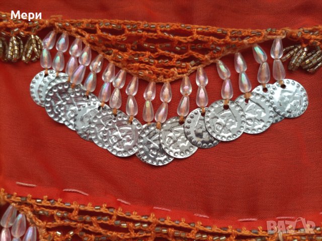 Автентичен арабски шал за Бейли денс(ръчно изработен), снимка 4 - Шалове - 41421482