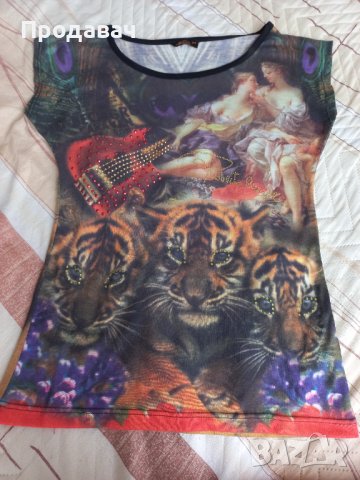 Фина блузка Roberto Cavalli , снимка 4 - Тениски - 40950441