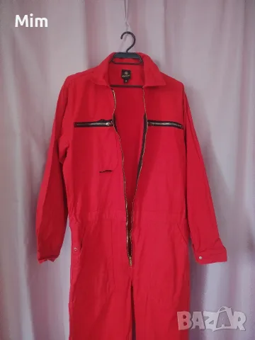 3XL Мъжки работен, червен гащеризон , снимка 4 - Спортни дрехи, екипи - 56051048