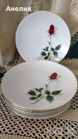 Rote rose🌹 Баварска червена роза, снимка 2 - Чаши - 52746357