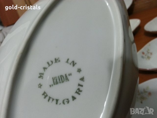 Стар български порцелан чинии елипси, снимка 3 - Антикварни и старинни предмети - 35936975