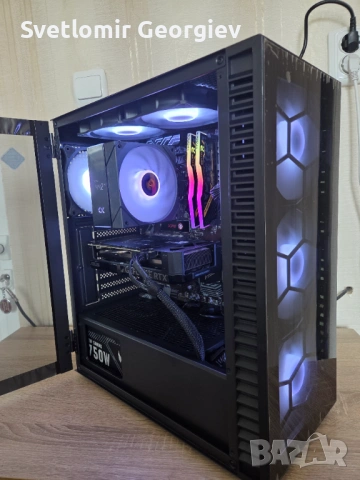 Gaming PC RTX 4060 ASUS / Ryzen 7 5700 / 16GB RAM  RGB , снимка 2 - Геймърски - 53564430