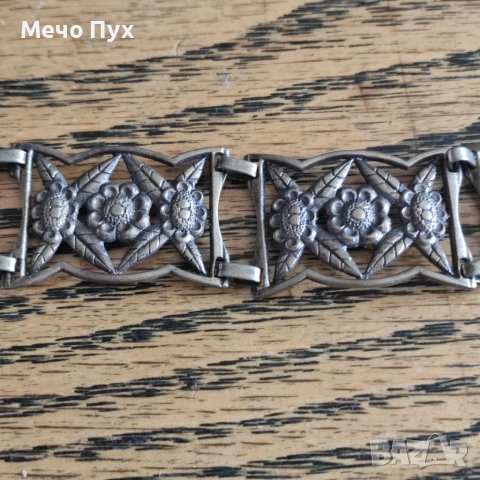 Стара сребърна гривна (134), снимка 6 - Гривни - 40764119