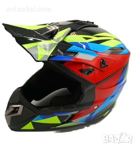 Каска Крос Мотор/Скутер/Бъги/Вело/АТВ -YF04, снимка 3 - Аксесоари и консумативи - 50820428