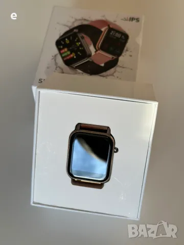 Красив водоустойчив спортен смартчасовник, смартгривна. Златист НОВ !, снимка 2 - Смарт гривни - 47920835