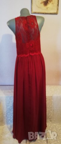 Червена бална рокля на MASCARA, р-р М, нова, с етикет, снимка 13 - Рокли - 35741564