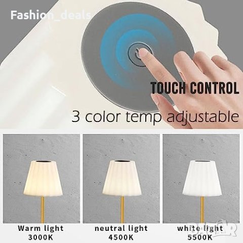 Нова Акумулаторна настолна лампа Нощна лампа/Дом Спалня, снимка 3 - Други - 41392746