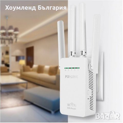 Wi-Fi усилвател за рутер с 4 антен, снимка 2 - Мрежови адаптери - 41141760