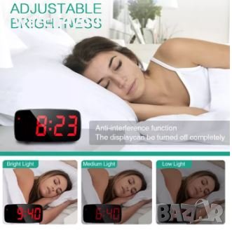 НОВ СВЕТЕЩ LED ЧАСОВНИK С ГОЛЕМИ ЦИФРИ НА ТОК ИЛИ БАТЕРИИ, ТЕРМОМЕТЪР. СВЕТЕЩИ ЧАСОВНИЦИ. БУДИЛНИК, снимка 7 - Други - 35860079