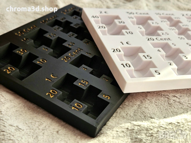 Компактен малък Евро монетник. Compact and small euro coins tray, снимка 4 - Друго търговско оборудване - 53078983