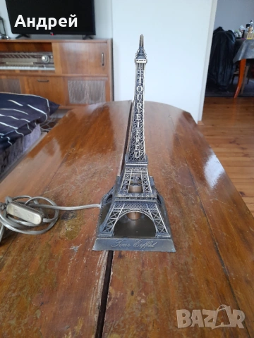 Стара декоративна лампа Айфелова кула, снимка 2 - Други ценни предмети - 53417060