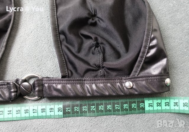 Lust by Teensy Weensy S/M размер (75-80В гръдна) черно бюстие с чокър за врат, снимка 9 - Корсети, бюстиета, топове - 40501490