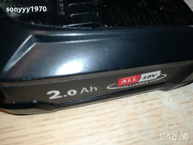 bosch li-ion battery pack 18v/2.0ah 2307231945, снимка 5 - Винтоверти - 41636148