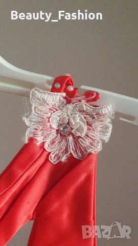 Червена абитуриентска рокля , снимка 4 - Рокли - 35683314