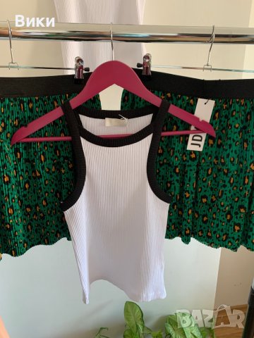 Бял потник топ в размер ХS, снимка 2 - Потници - 41224431